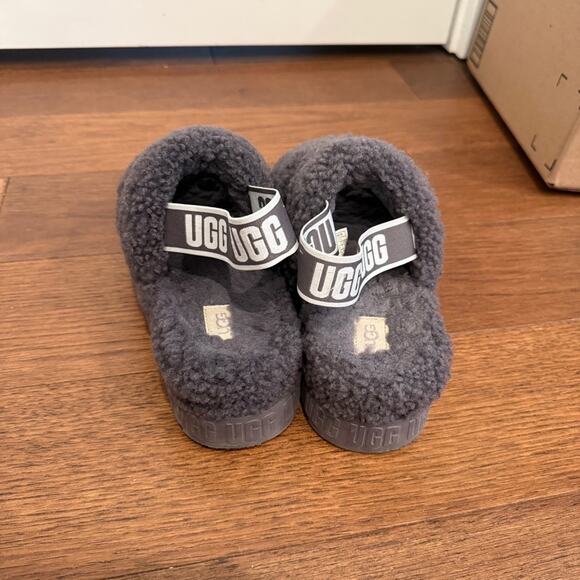 UGG Fluffy Platform Sandals in Charcoal - Picture 5 of 6